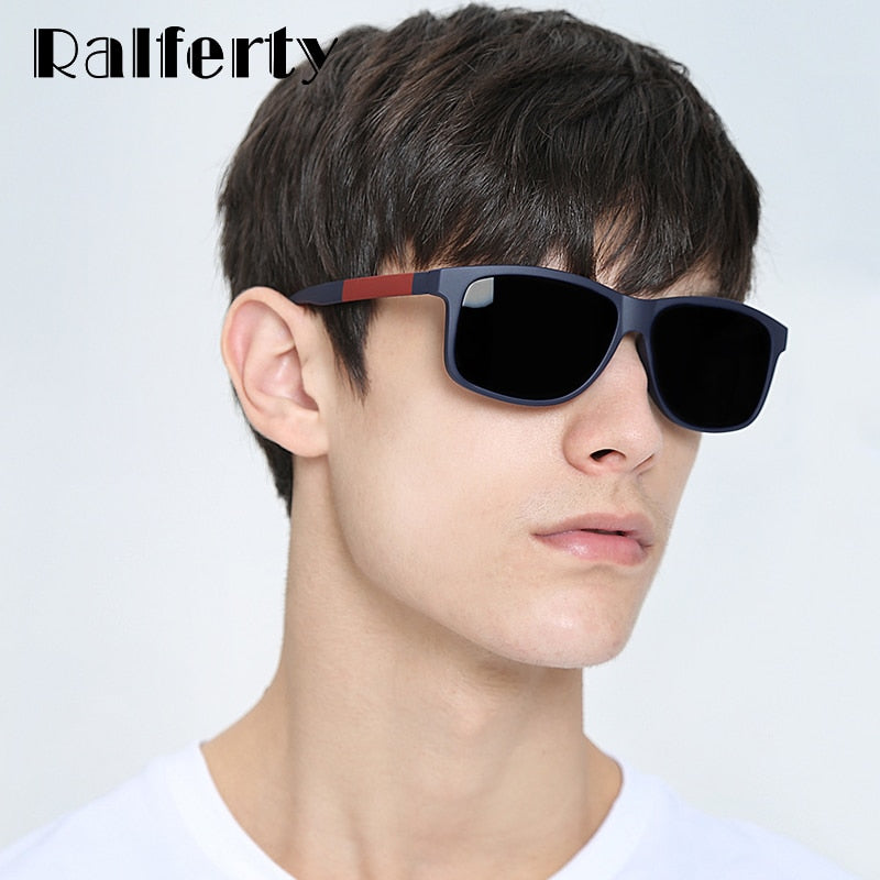 Ralferty Men's Polarized Rectangle Sunglasses FP8 Sunglasses Ralferty   