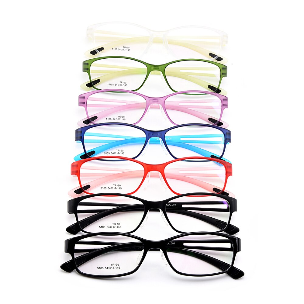 Unisex Eyeglasses Ultra-Light Tr90 Plastic Eyewear With Saddle Nose Bridge M5103 Frame Gmei Optical   