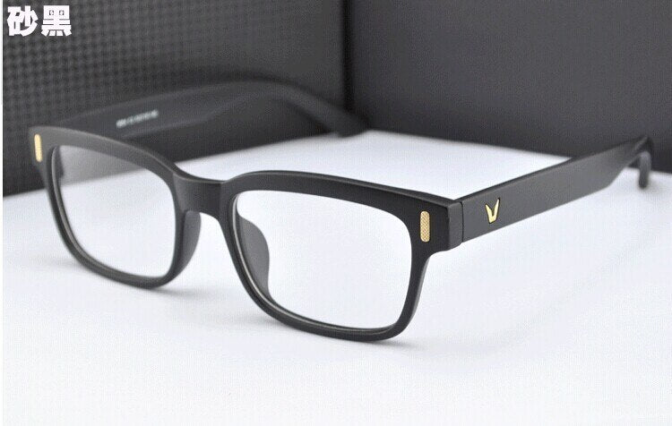 Unisex Eyeglasses Acetate V-Shaped Glasses Frame 8084 Frame Brightzone Matte Black  
