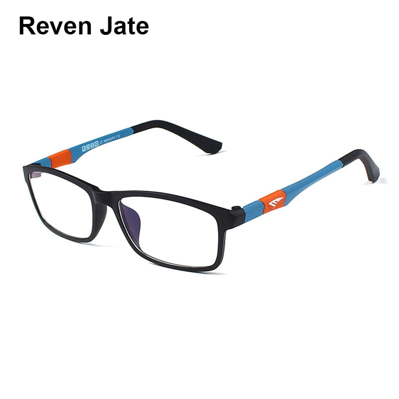 Reven Jate Unisex Full Rim Square Ultem Eyeglasses 6002 Full Rim Reven Jate   
