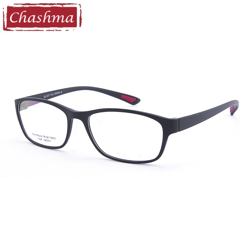 Men's Eyeglasses TR90 Glasses Sport 1098 Sport Eyewear Chashma Matte Black  