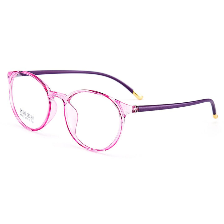 Women's Eyeglasses Ultra-Light Tr90 Plastic Round M5002 Frame Gmei Optical C6  