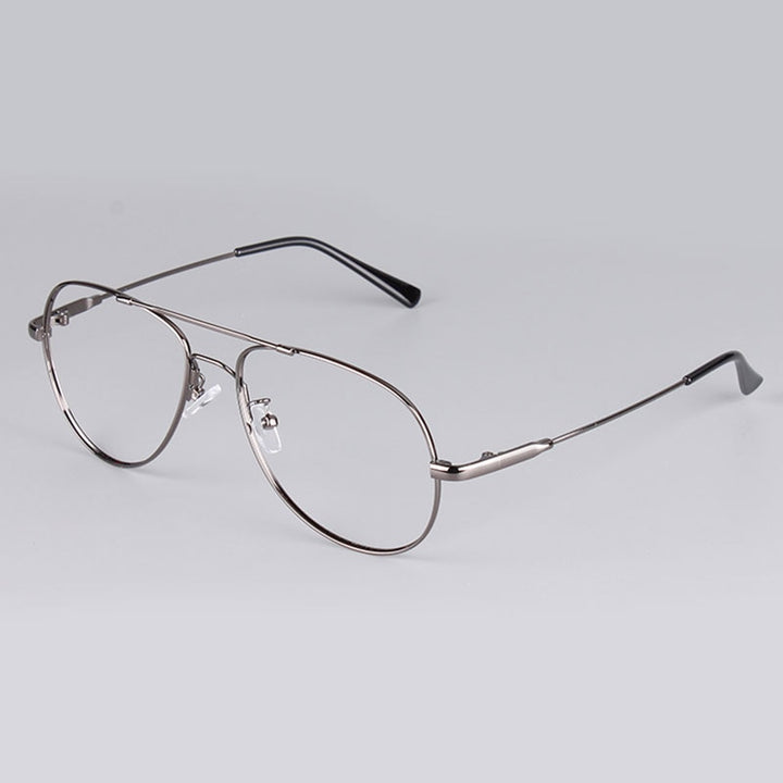 Reven Jate Full Rim Super Flexible Memery Metal Alloy Titanium Eyeglasses Frame For Men And Women With 5 Optional Colors Full Rim Reven Jate Gray  