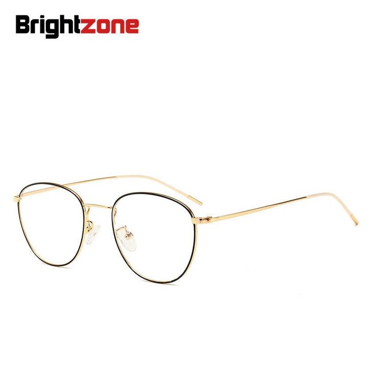 Unisex Eyeglasses Anti Blue Light Alloy 12046 Anti Blue Brightzone   