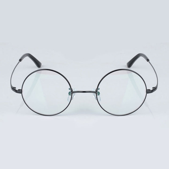 Reven Jate 8786 Men Titanium Eyeglasses Frame Round Shape Eyewear For Man Rx Spectacles Glasses Frame Frame Reven Jate   