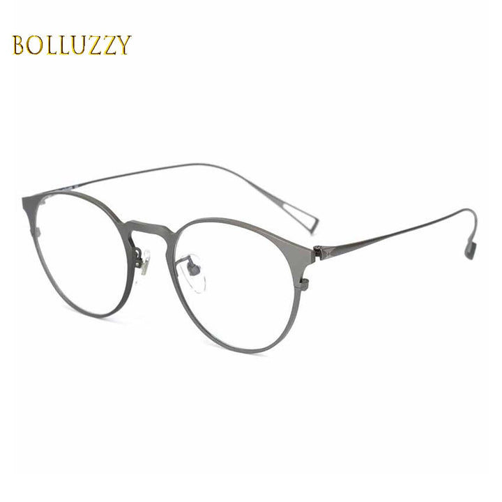 Unisex Eyeglasses Pure Titanium Round 280632 Frame Bolluzzy   