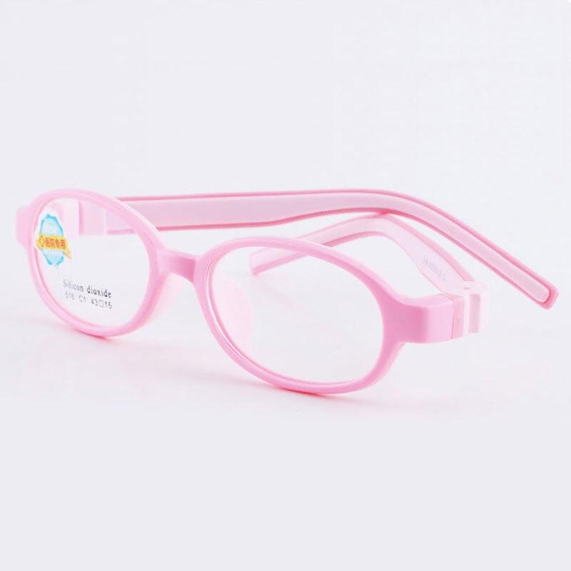 Reven Jate 516 Child Glasses Frame For Kids Eyeglasses Frame Flexible Frame Reven Jate Pink  