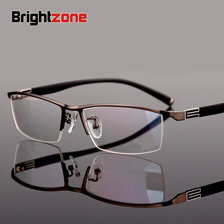 Unisex Eyeglasses Reading Glasses Half Rim Alloy Reading Glasses Brightzone   