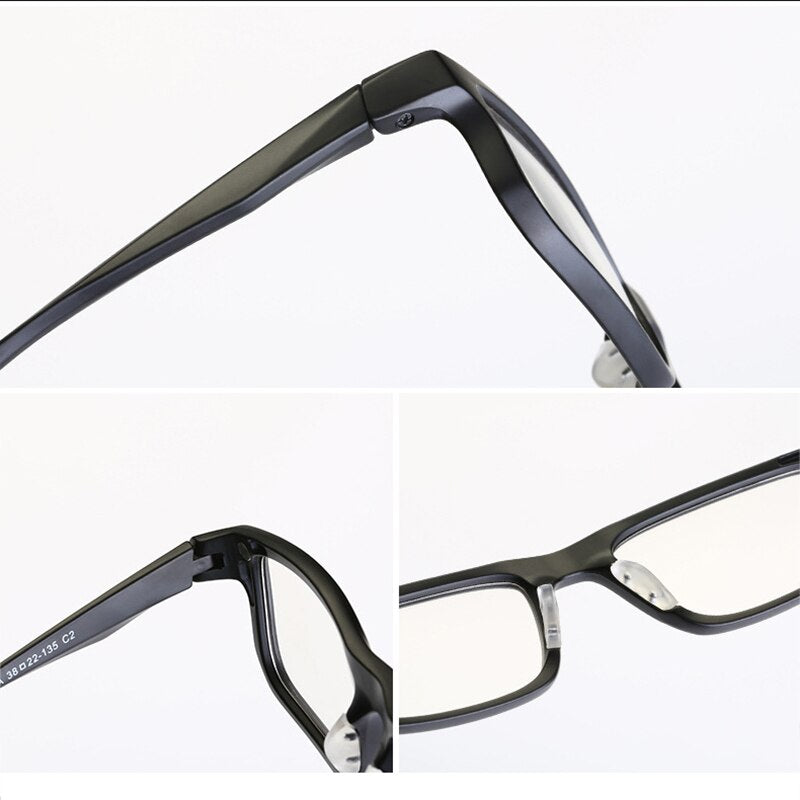 Unisex Eyeglasses 5+1 Clip On Sunglasses Frames Magnetic Clip On Sunglasses Brightzone   