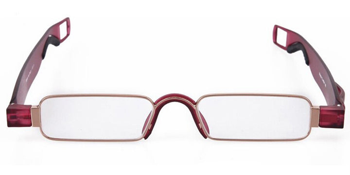 Unisex Reading Glasses Portable 360 Degree Rotation +1.0 to+4.0 Reading Glasses Brightzone +100 C4 