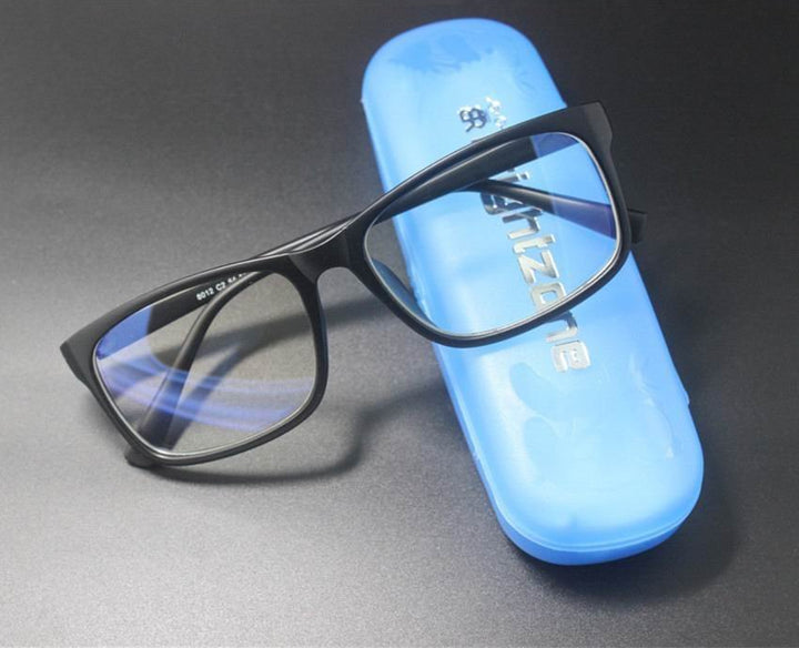 Men's Eyeglasses Anti-Blue Rays Anti-Eyestrain Cr39 Frame Brightzone Matte black C2  