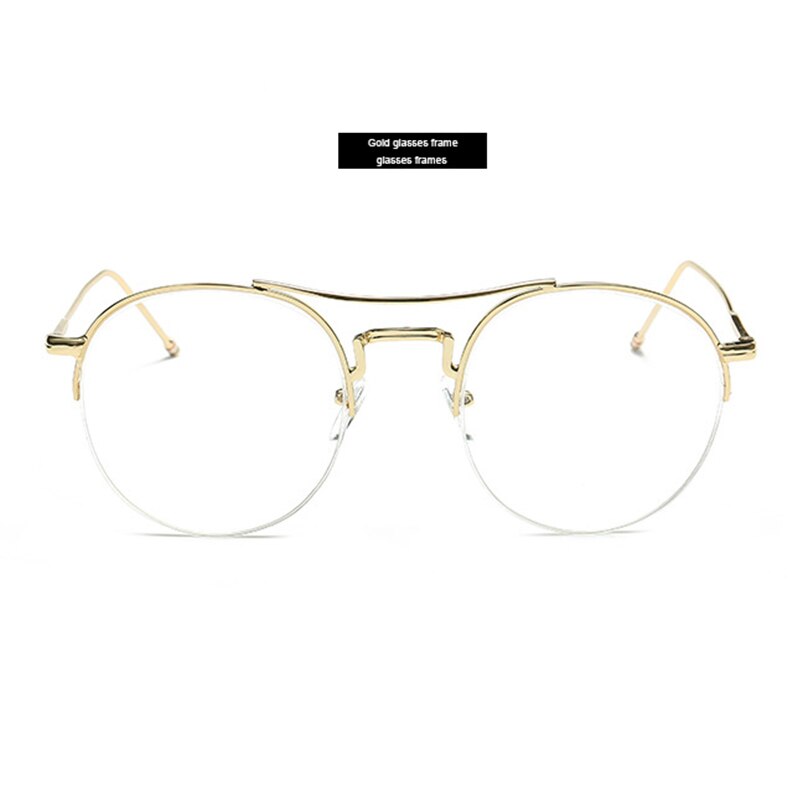 Unisex Eyeglasses Round Metal Frame 3263 Frame Brightzone GOLD  