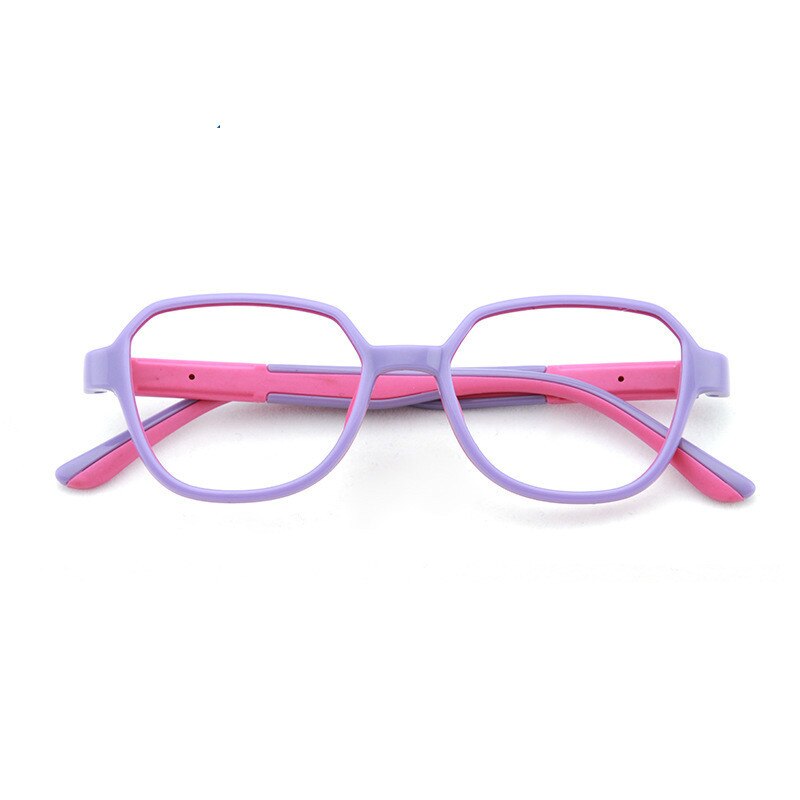 Unisex Children's Anti Blue Light Eyeglasses S2027 Anti Blue Brightzone Purple Red  