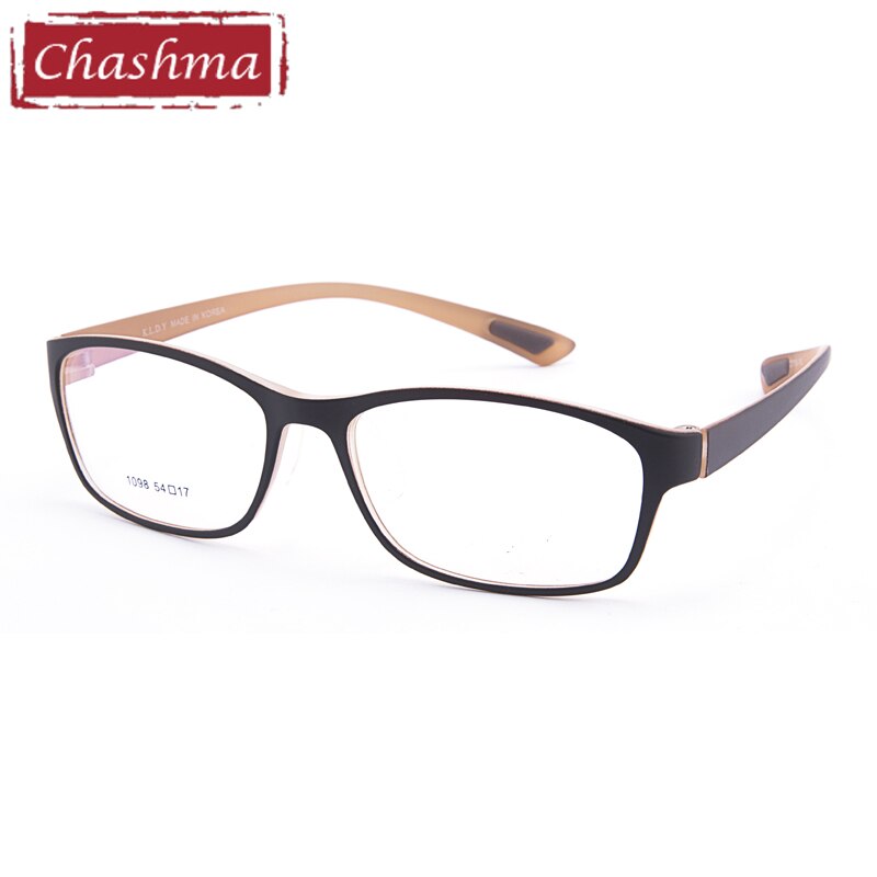 Men's Eyeglasses TR90 Glasses Sport 1098 Sport Eyewear Chashma Matte Coffee  