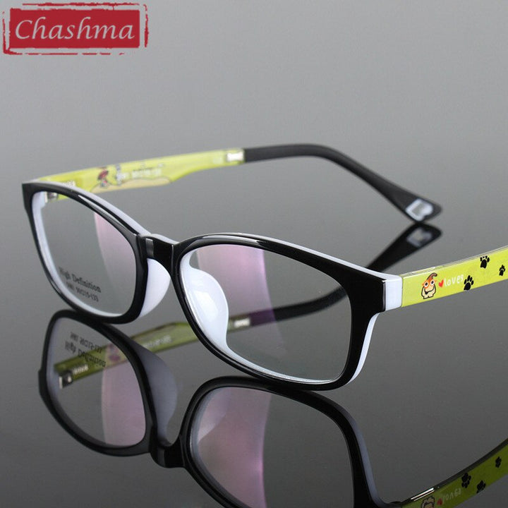 Chashma Ottica Children's Unisex Full Rim Square Tr 90 Titanium Eyeglasses 5681 Full Rim Chashma Ottica   