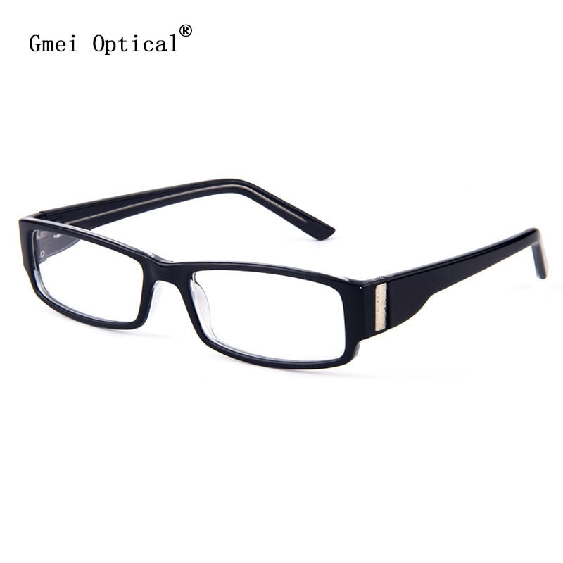Gmei Unisex Full Rim Tr 90 Rectangular Eyeglasses T8011 Full Rim Gmei Optical   