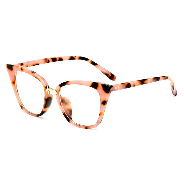 Hotony Women's Full Rim Acetate Cat Eye Frame Eyeglasses 97093 Full Rim Hotony C16  