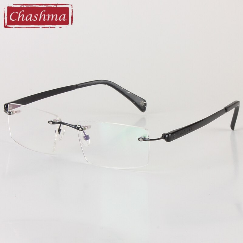 Men's Eyeglasses Titanium Rimless 018 Rimless Chashma   