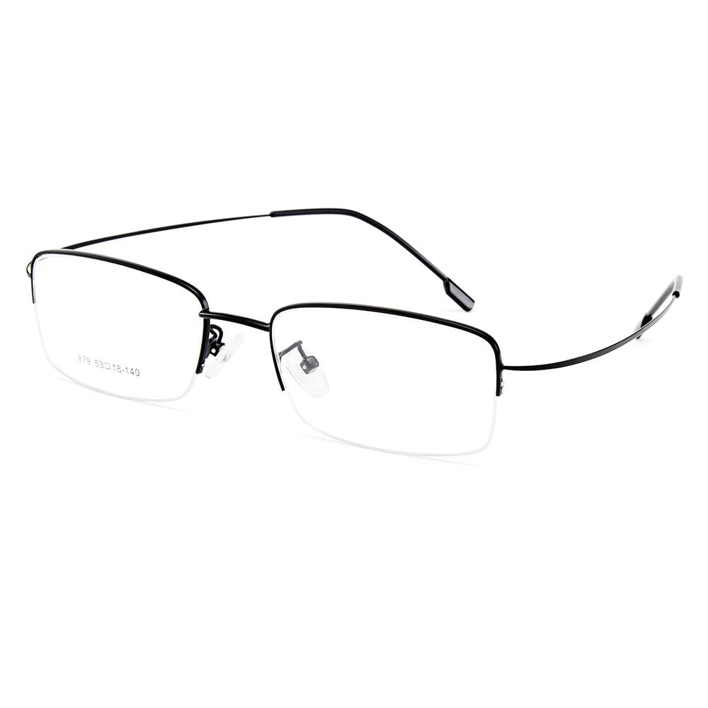 Gmei Men's Eyeglasses Semi Rim Memory Titanium Alloy Y879 Semi Rim Gmei Optical   