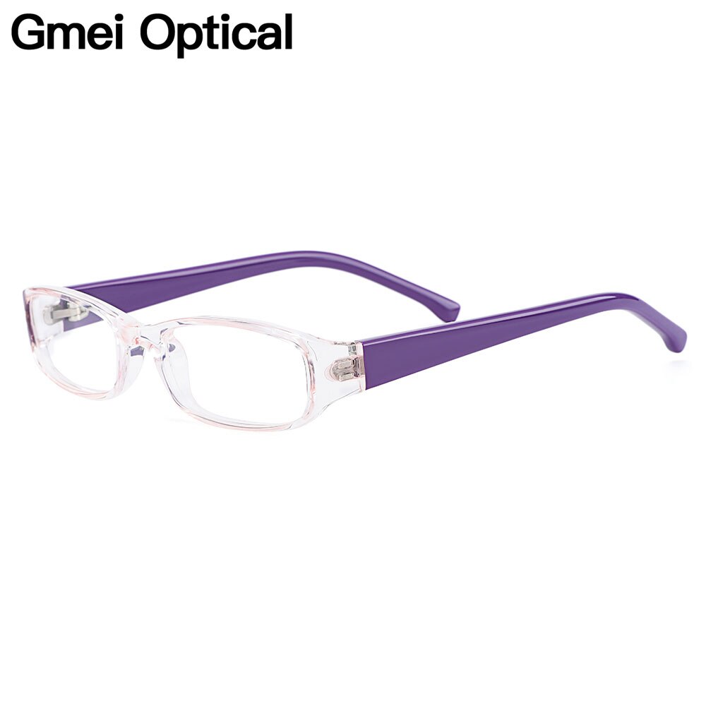 Children's Eyeglasses Transparent Rectangular Plastic H8001 Frame Gmei Optical   