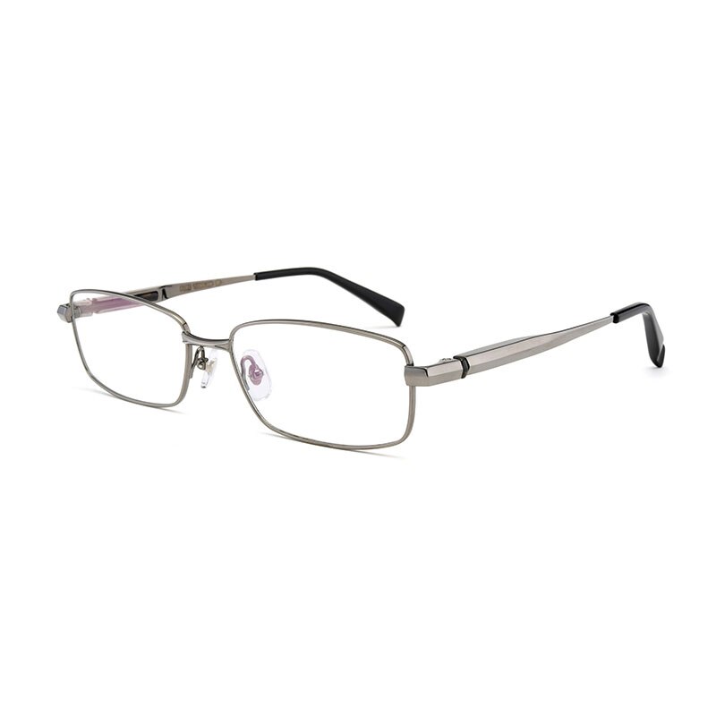 Hotochki Men's Full/Semi Rim Titanium Frame Progressive Reading Glasses 81133 Reading Glasses Hotochki +100 Full rim gun 