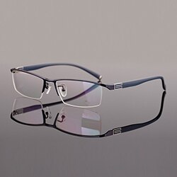 Men's Reading Glasses Anti-reflective Alloy Cr39 56170 Reading Glasses Brightzone Far 0 Near ADD 100 blue colour frame 