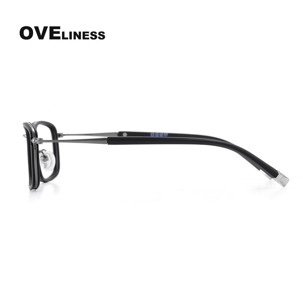 Oveliness Unisex Full Rim Square Alloy Eyeglasses 0037 Full Rim Oveliness   