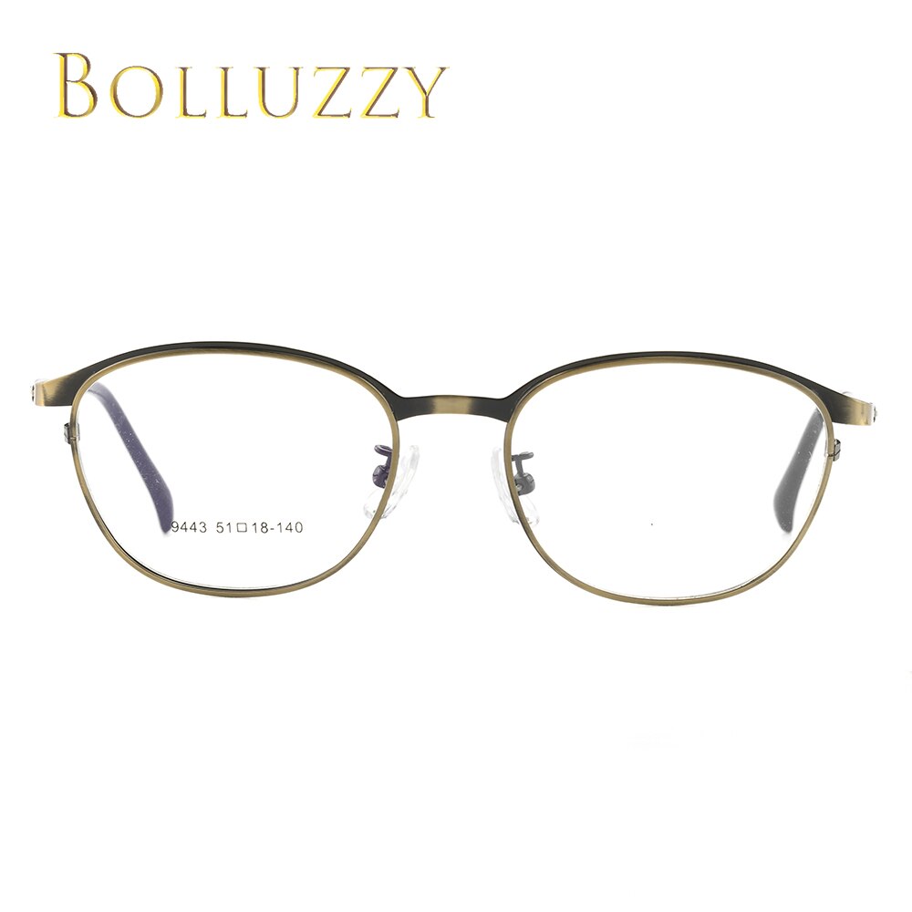 Men's Eyeglasses Alloy Full Round 9443 Frame Bolluzzy   
