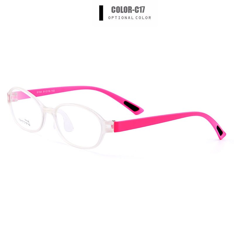 Children's Eyeglasses Ultra-Light Tr90 Plastic With Saddle Nose Bridge M5104 Frame Gmei Optical C17  