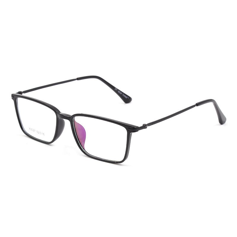 Reven Jate X2027 Full Rim Plastic Metal Eyeglasses Frame For Men And Women Eyewear Glasses Frame 5 Colors Full Rim Reven Jate Black  