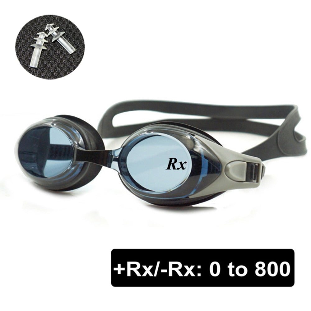 Enzodate Unisex Full Rim Polycarbonate Myopic Swim Goggles 9300fc Goggles Enzodate   