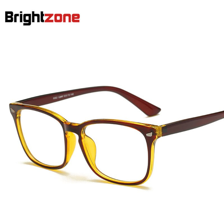 Brightzone Unisex Full Rim Square Acetate Eyeglasses 8082 Full Rim Brightzone   