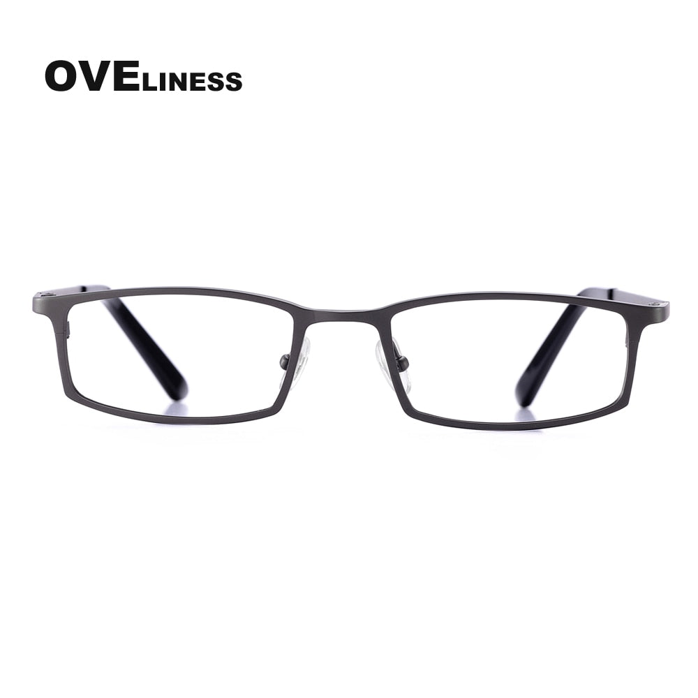 Oveliness Men's Full Rim Square Titanium Eyeglasses Lt8016 Full Rim Oveliness   