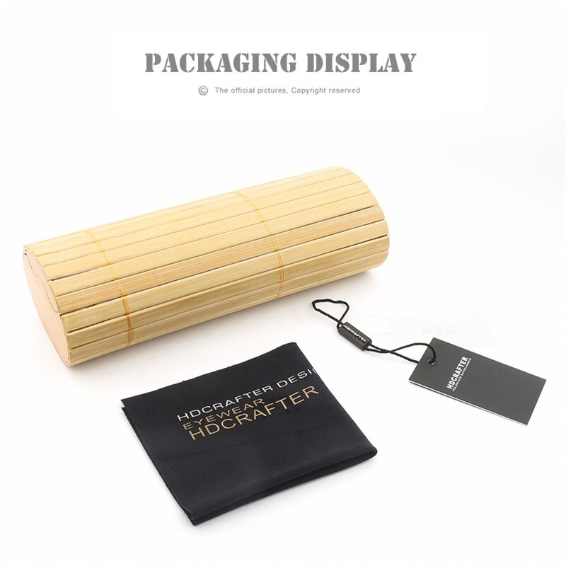 Hdcrafter Unisex Full Rim Oversized Square Wood Acetate Frame Eyeglasses Ps9019 Full Rim Hdcrafter Eyeglasses   