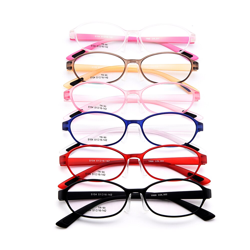 Children's Eyeglasses Ultra-Light Tr90 Plastic With Saddle Nose Bridge M5104 Full Rim Gmei Optical   