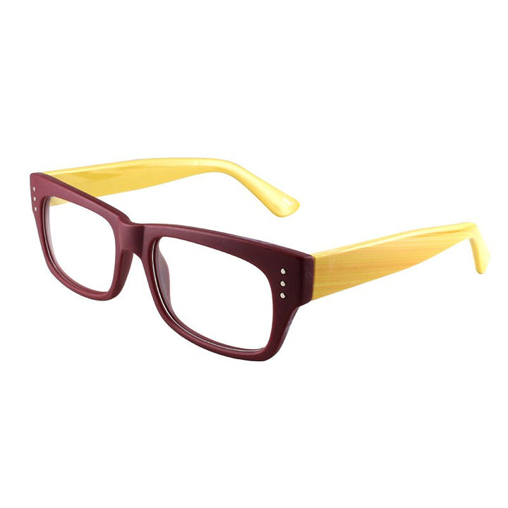 Unisex Eyeglasses Plastic Square Full Rim T8090 Full Rim Gmei Optical Default Title  