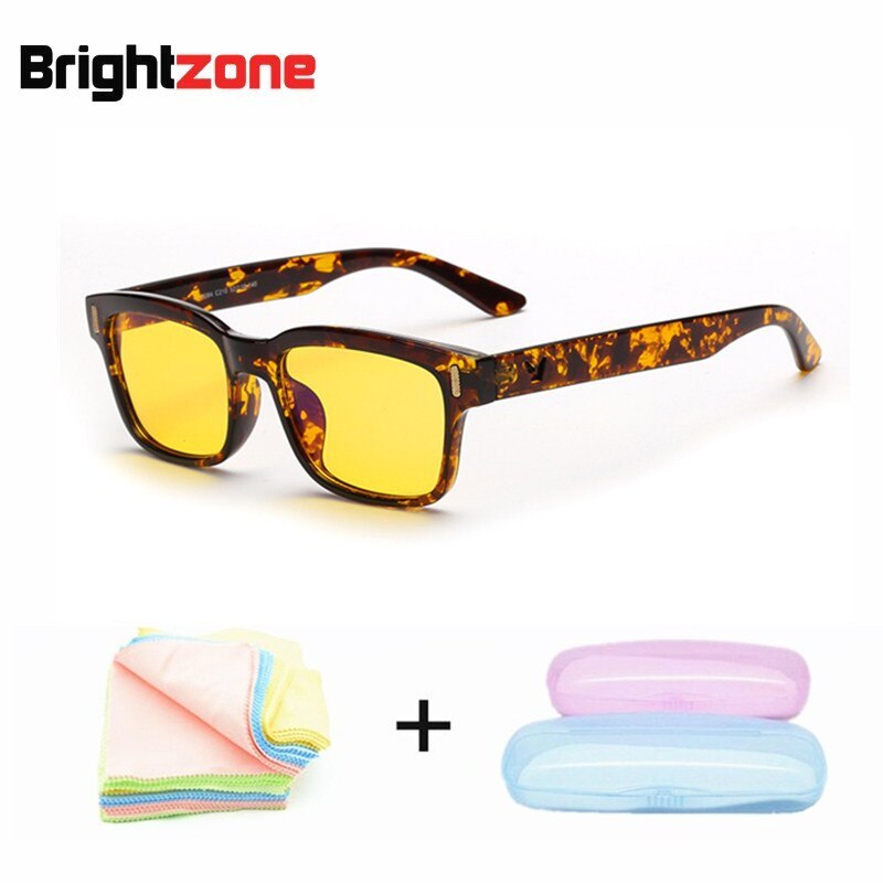 Men's Eyeglasses Anti Blue Ray Light Night Vision Night Vision Brightzone Tortoise case1  