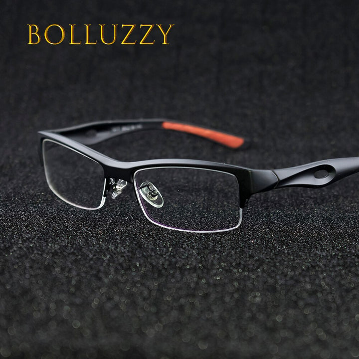 Unisex Titanium Eyeglasses Half Rim Frame Bo1077 Semi Rim Bolluzzy   