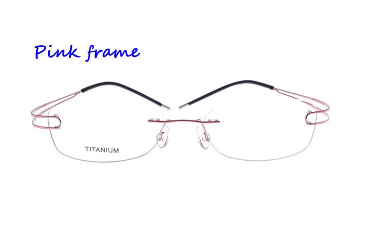 Unisex Eyeglasses Rimless Pure Titanium 4022 Rimless Brightzone 1  