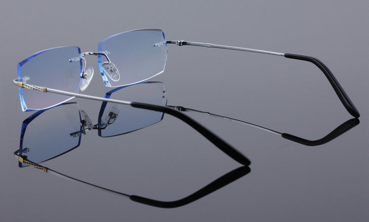 Reven Jate 8786 Men Titanium Optical Eyeglasses Frame Round Shape