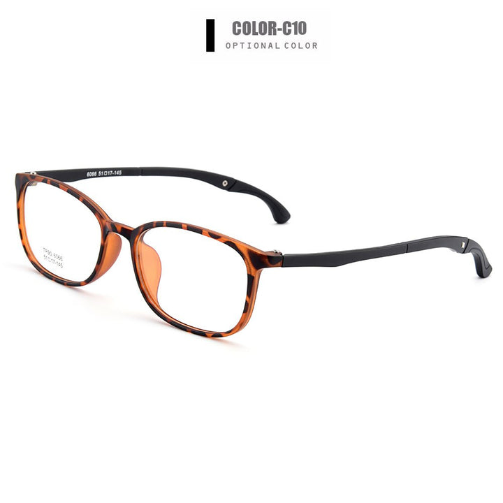 Men's Eyeglasses Ultra-Light Tr90 With Hangers Plastic M6066 Frame Gmei Optical C10  
