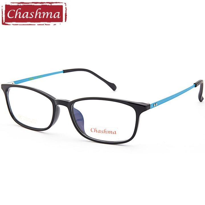 Men's Eyeglasses B Titanium Ultem For Small Face 5014 Frame Chashma Black with Blue  