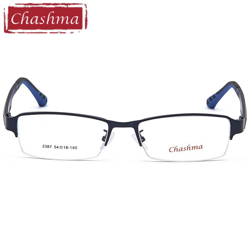 Men's Eyeglasses 2380 Half Rimmed Stainless TR 90 Semi Rim Chashma   