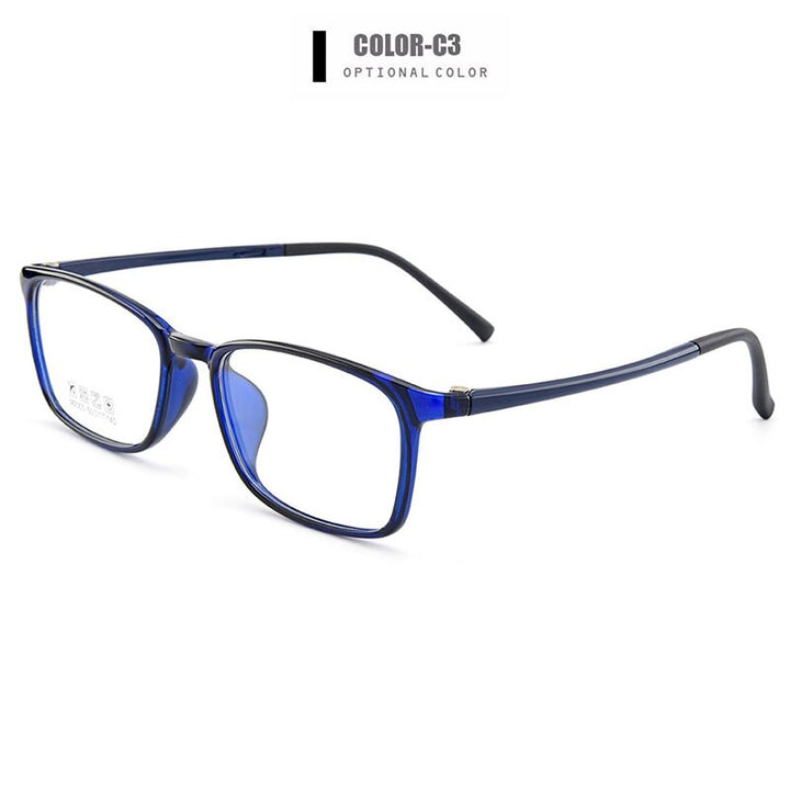 Men's Eyeglasses Ultra-Light Tr90 Plastic 6 Colors M2003 Frame Gmei Optical C3  