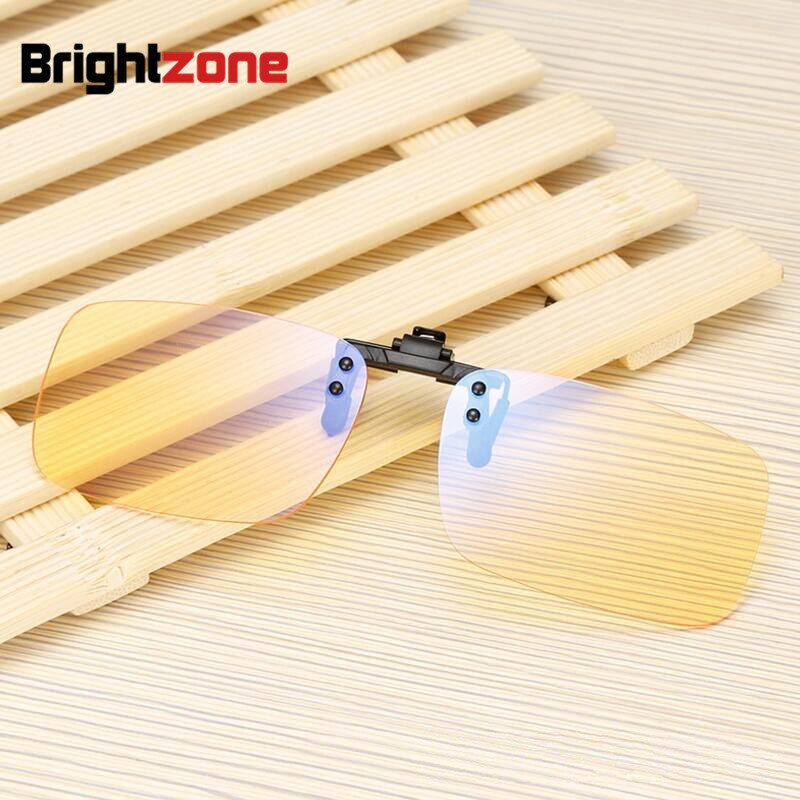 Men's Eyeglasses Anti-blue Light Computer Clip-on Glasses Bc06 Anti Blue Brightzone Yellow Lens  