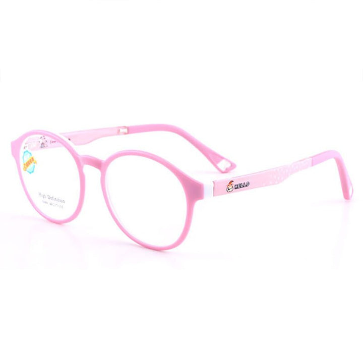 Reven Jate 5689 Child Glasses Frame For Kids Eyeglasses Frame Flexible Frame Reven Jate Pink  