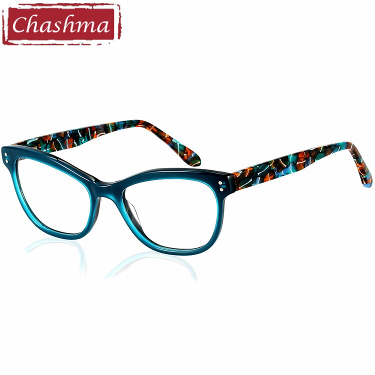 Women's Eyeglasses Acetate 10034 Frame Chashma green  
