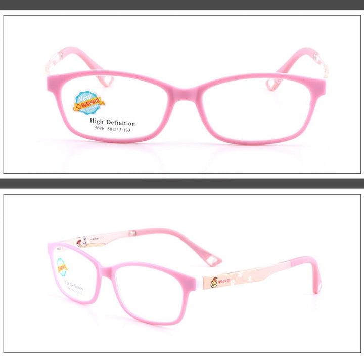 Reven Jate 5686 Child Glasses Frame For Kids Eyeglasses Frame Flexible Frame Reven Jate   