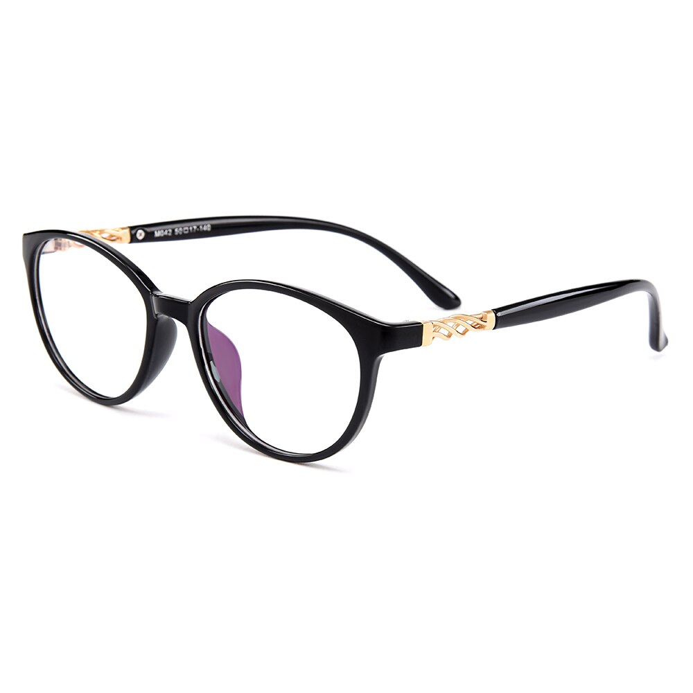 Women's Eyeglasses Oval Ultralight Tr90 Plastic Full Rim M042 Full Rim Gmei Optical C1  