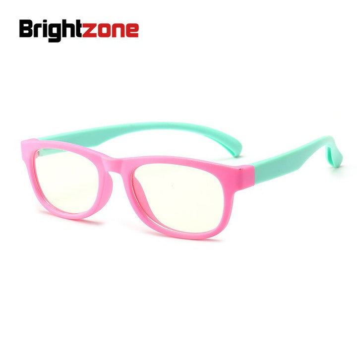 Unisex Ultraviolet Anti Blue Light Tr90 Round Eyeglasses Plastic Titanium Frame Anti Blue Brightzone   